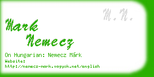 mark nemecz business card